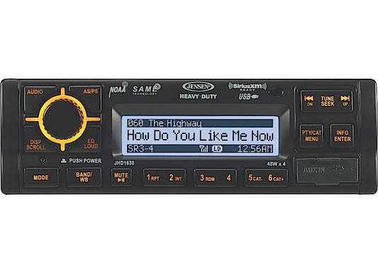 ASA Electronics/Advent Air/Voyager/Jensen RV-Marine/Polk/Klipsch JENSEN HEAVY-DUTYAM/FM/WB STEREO, SIRIUSXM READY, IPOD/IPHONE READY