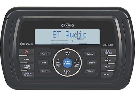 ASA Electronics/Advent Air/Voyager/Jensen RV-Marine/Polk/Klipsch JENSEN HEAVY DUTY STEREO W/ BLUETOOTH
