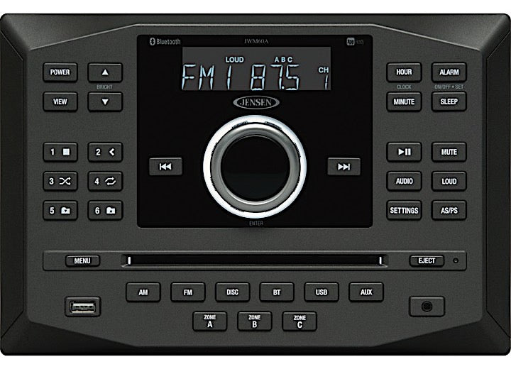 ASA Electronics/Advent Air/Voyager/Jensen RV-Marine/Polk/Klipsch JENSEN App Ready RV Stereo – AM/FM/DVD/CD/USB/Bluetooth