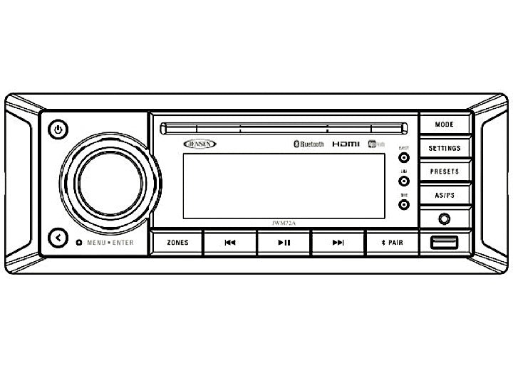 ASA Electronics/Advent Air/Voyager/Jensen RV-Marine/Polk/Klipsch SLIMLINE 3-ZONE SOURCE