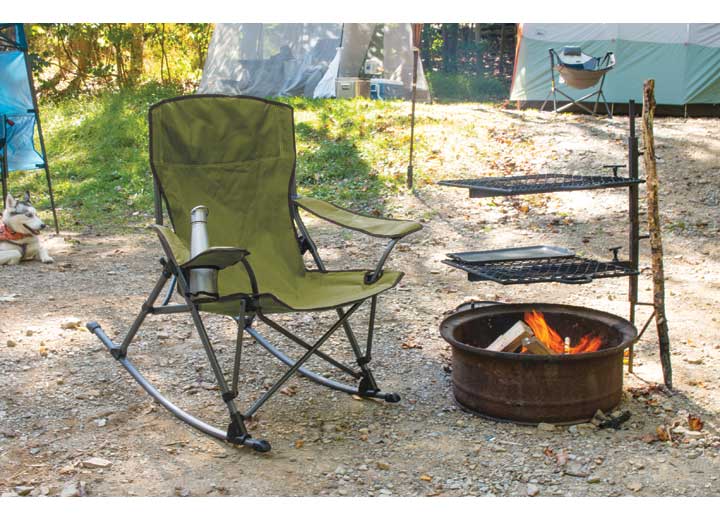 Arrow Storage Products RIO SOFT ARM ROCKING QUAD CHAIR - MOSS