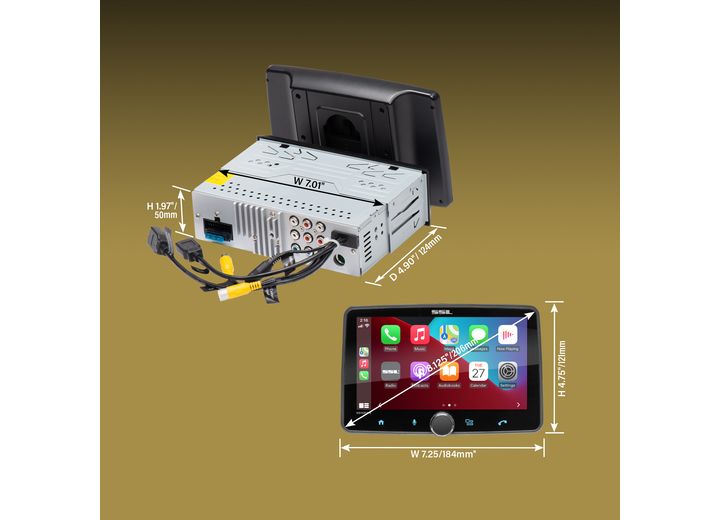 Sound Storm CAR STEREO SYSTEM - APPLE CARPLAY, ANDROID AUTO, SINGLE DIN W/7 IN TOUCHSCREEN
