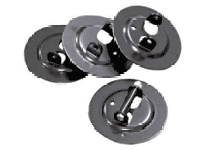 BAL RV Products BAL Light Trailer Base Pads - Set of Four 6" Diameter Pads