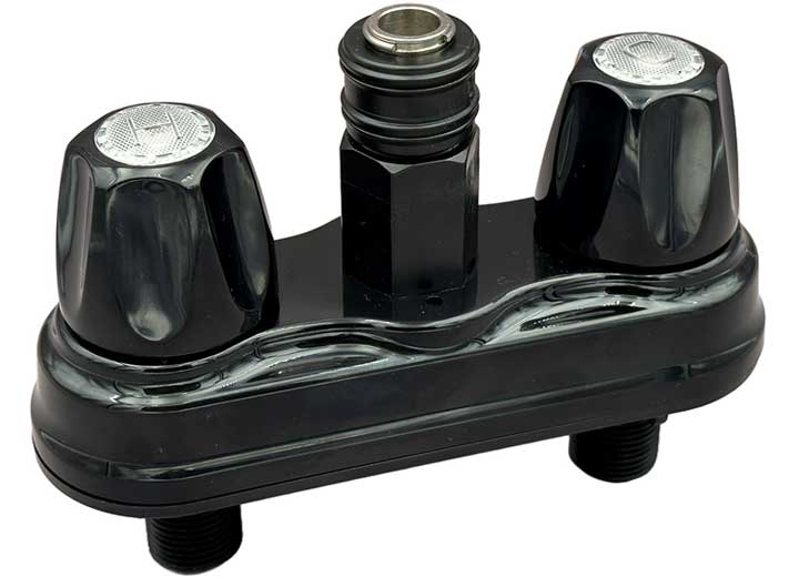 B&B Molders FAUCET, 4IN ON CENTER WITH 1/2IN QUICK DISCONNECT, POLAR WHITE