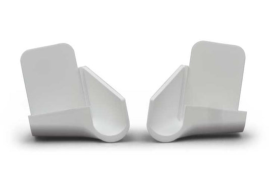 B&B Molders SHORT RAIN GUTTER SPOUTS, 4/PK, POLAR WHITE