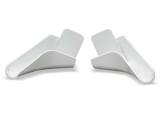 B&B Molders MEDIUM RAIN GUTTER SPOUTS, 4/PK, POLAR WHITE