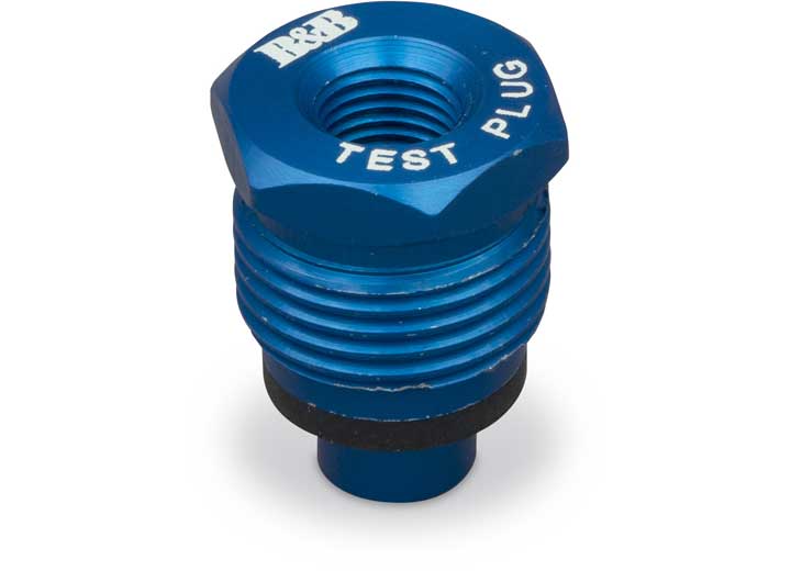 B&B Molders CHECK VALVE TEST PLUG, BLUE