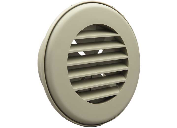 B&B Molders HEAT VENT, 4IN CONNECTION, W/DAMPER, TAN