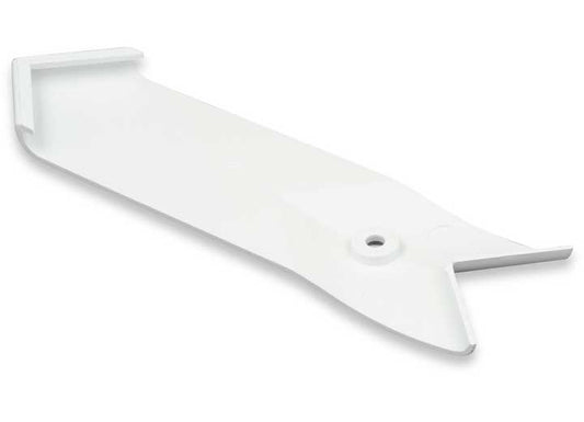 B&B Molders 4IN STRAIGHT CORNER SLIDE-OUT EXTRUSION COVER, POLAR WHITE