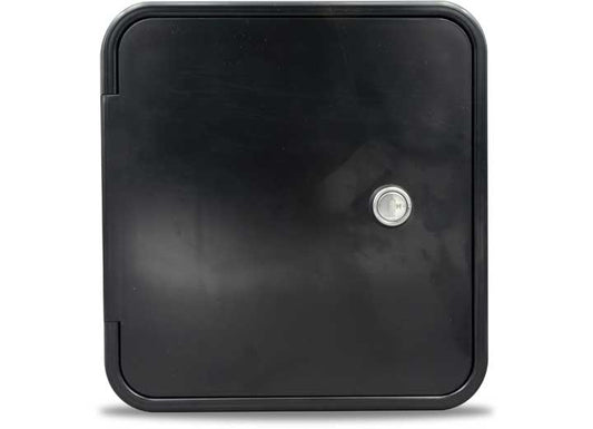 B&B Molders MULTI-PURPOSE/FUEL HATCH W/O BACK, KEY LOCK, BLACK