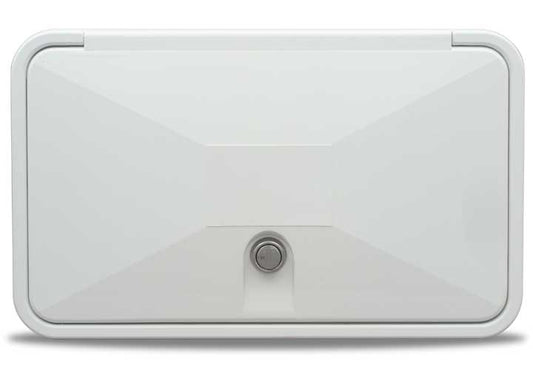 B&B Molders MULTI-PURPOSE ACCESS HATCH, KEY LOCK, POLAR WHITE