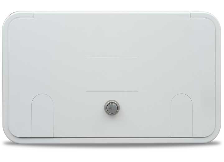 B&B Molders MULTI-PURPOSE, 2 VERMIN DOORS, KEY LOCK, POLAR WHITE