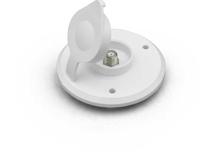 B&B Molders CABLE TV PLATE, POLAR WHITE