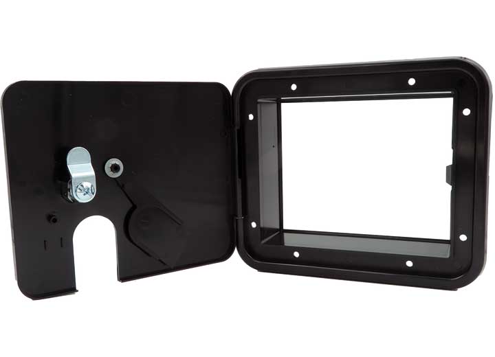 B&B Molders MEDIUM 30/50 AMP ELECTRIC CABLE HATCH, KEY LOCK, BLACK