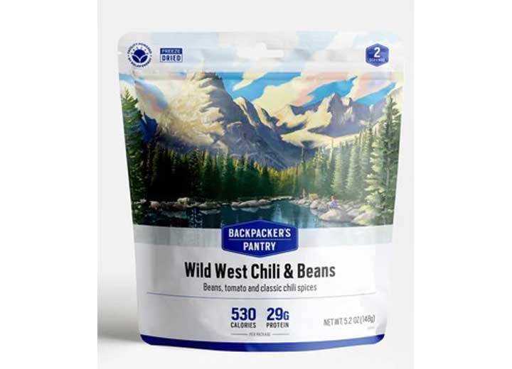 Backpacker's Pantry WILD WEST CHILI & BEANS, 2-SERVE (6 POUCHES)