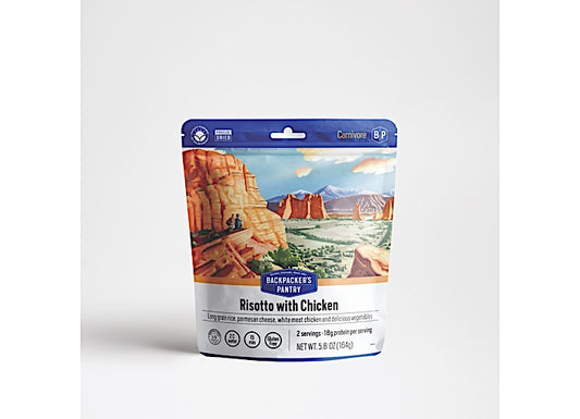 Backpacker's Pantry RISOTTO W/CHICKEN, 2-SERVE, GLUTEN FREE (6 POUCHES)
