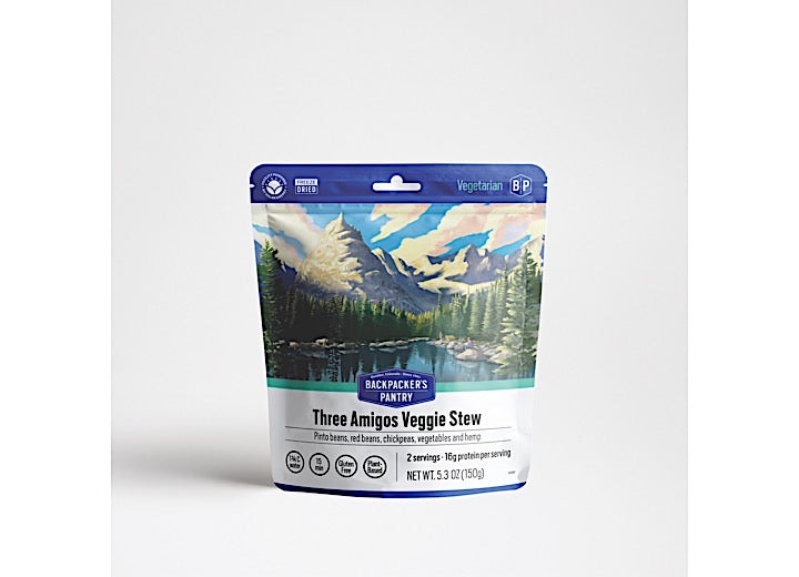 Backpacker's Pantry THREE AMIGOS VEGGIE STEW, 2-SERVE, GLUTEN FREE AND VEGAN (6 POUCHES)