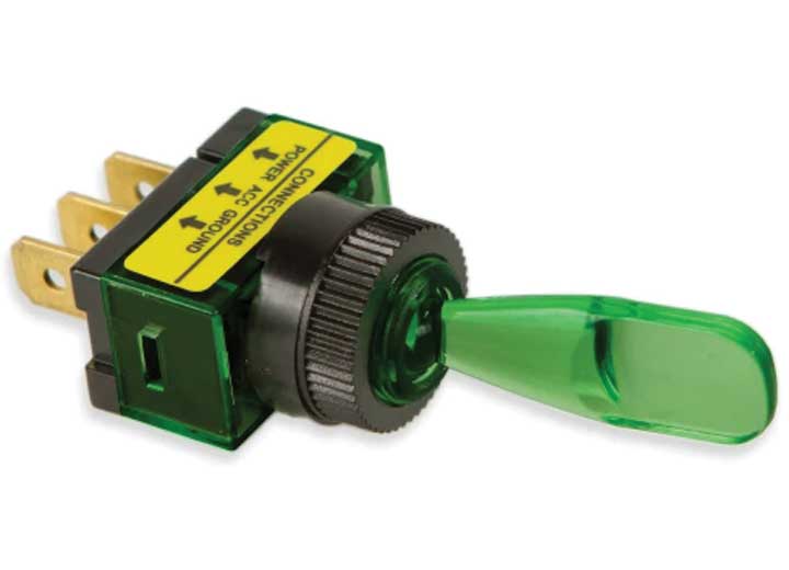Battery Doctor AUTOMOTIVE ILLUMINATED TOGGLE SWITCH-20A-GREEN