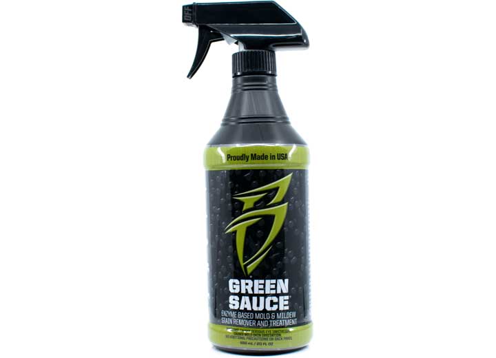 Bling Sauce GREEN SAUCE 20 OZ SPRAY BOTTLE ENZYME-BASED MOLD AND MILDEW REMOVER