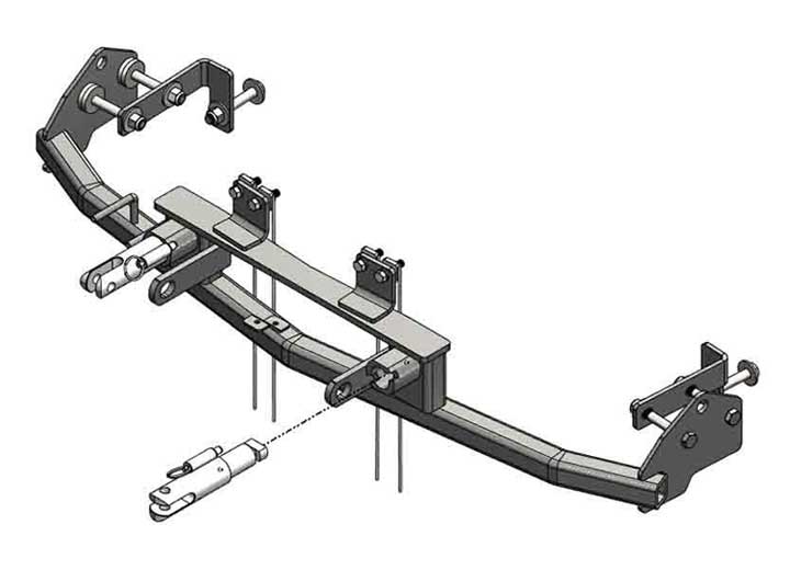Blue Ox 2017-2019 FORD FUSION (INCLUDES HYBRID, SHUTTERS, & ADAPTIVE CRUISE CONTROL) BASEPLATE