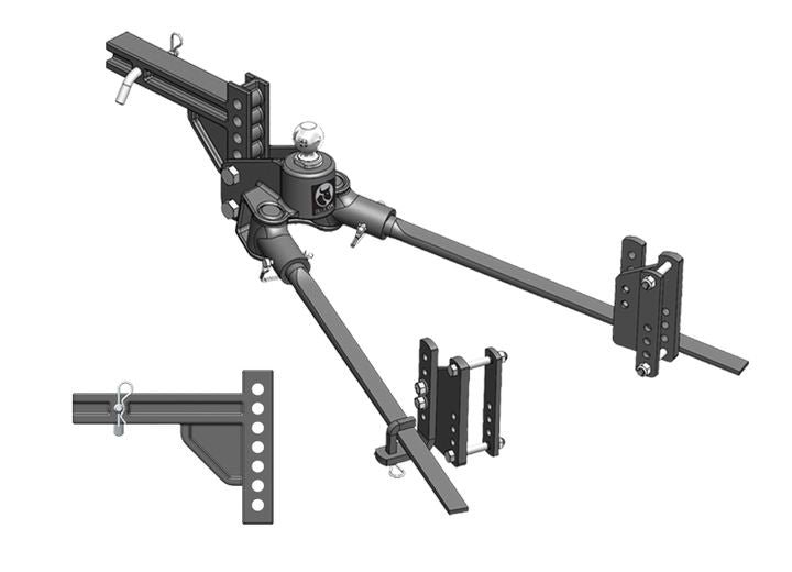 Blue Ox HITCH, TRACKPRO WD, 800 LB