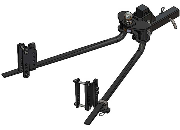 Blue Ox HITCH, 2-POINT WD HITCH, 800 LB