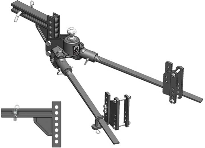 Blue Ox HITCH, TRACKPRO WD, 1000 LB