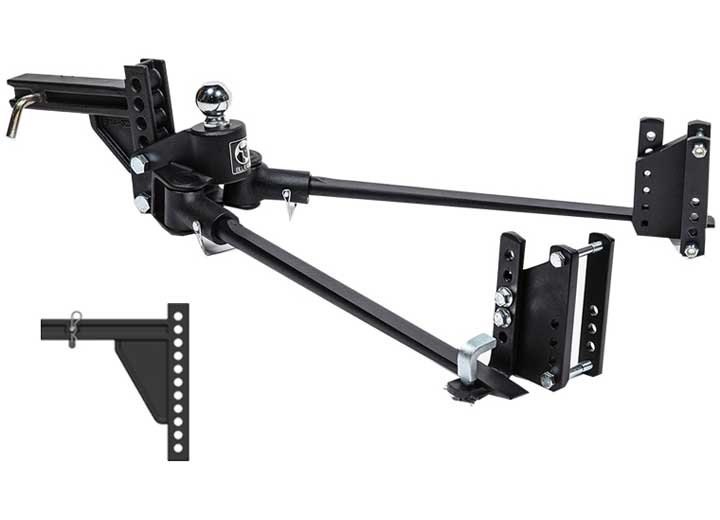 Blue Ox TRACKPRO WEIGHT DISTRIBUTION HITCH,1,300 LB. TONGUE WEIGHT CAPACITY,11 HOLE SHANK