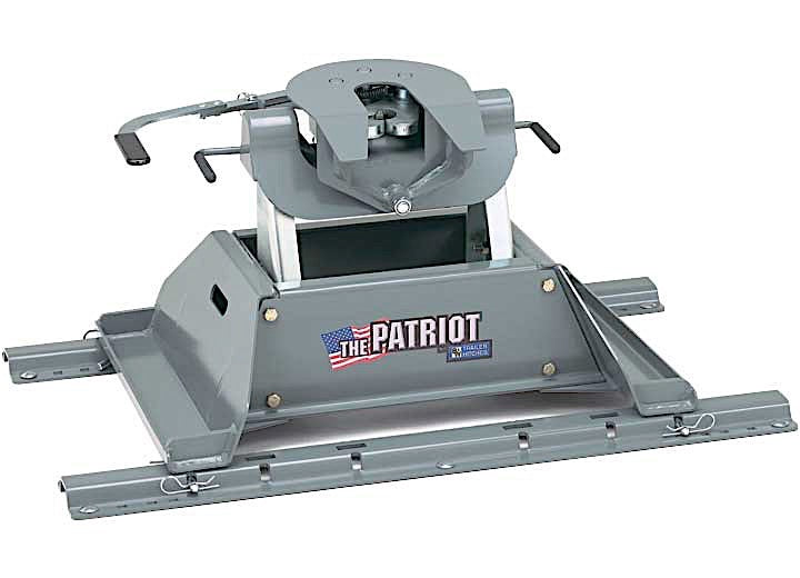 B & W Trailer Hitches B & W Hitches Turnoverball 18K Patriot With Slider 5th Wheel - 12in slide/17-19in Height