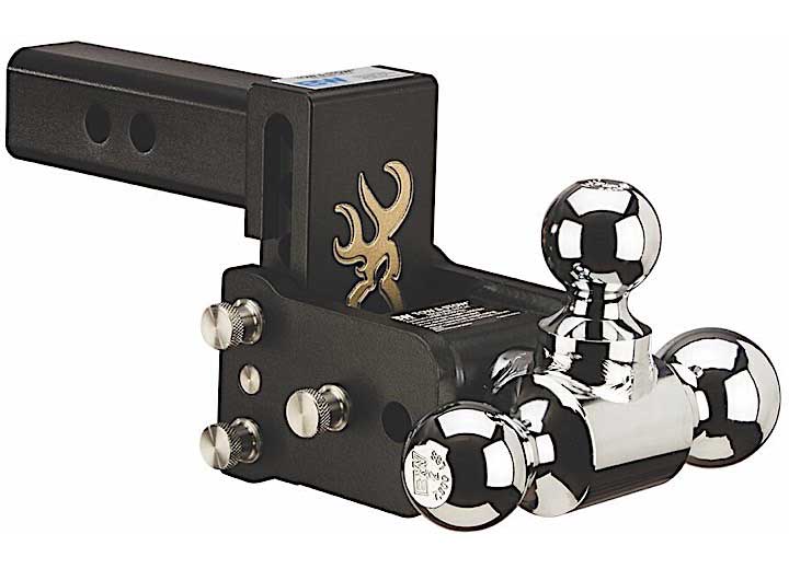 B & W Trailer Hitches B & W Hitches Browning Edition Tow And Stow 6in Model 3in Drop 3.5in Rise Tri-Ball