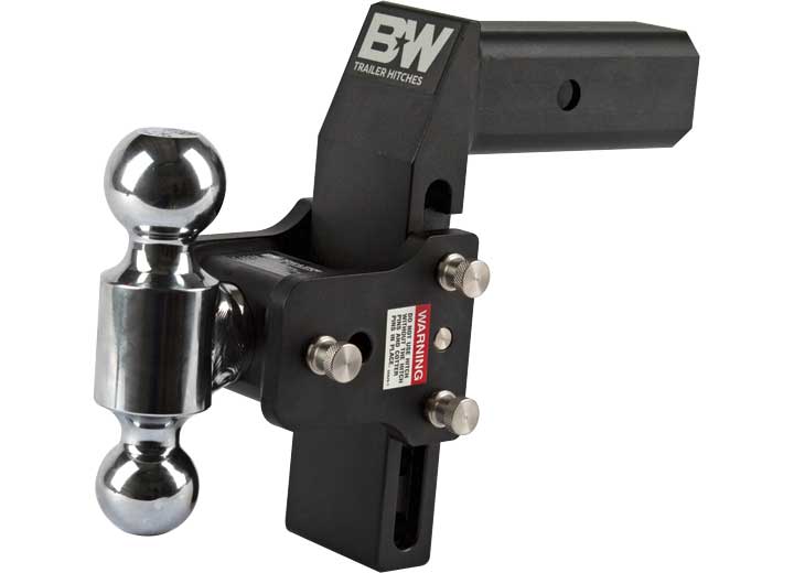 B & W Trailer Hitches CLASS V 2 1/2IN RECEIVER BLACK FOR GM MULTI-PRO TAILGATE 7IN DROP/7.5IN RISE 2 x 2 5/16 DUAL BALL
