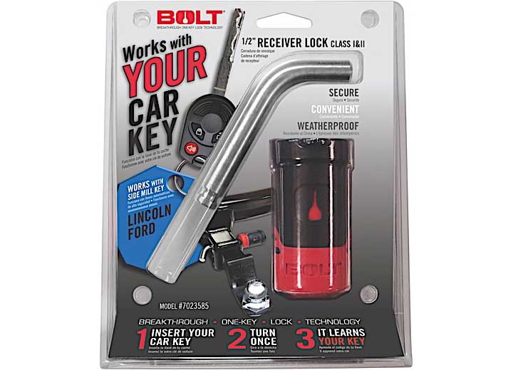 Bolt Lock (CLAMSHELL) 15-C F150/16-C F250/F350/F450/13-C TRANSIT/CONNECT W/SIDE CUT KEY 1/2IN I/II RECEIV