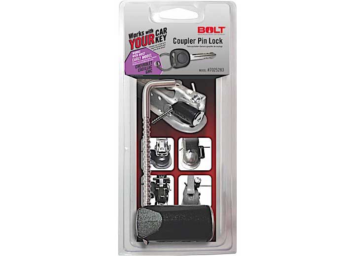 Bolt Lock (CLAMSHELL)95-06 GM A EARLIER MODEL VEHICLES COUPLER PIN LOCK