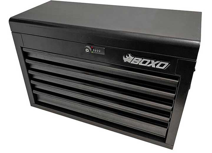 Boxo Tools 26IN 5-DRAWER PORTABLE STEEL TOOL BOX, BLACK