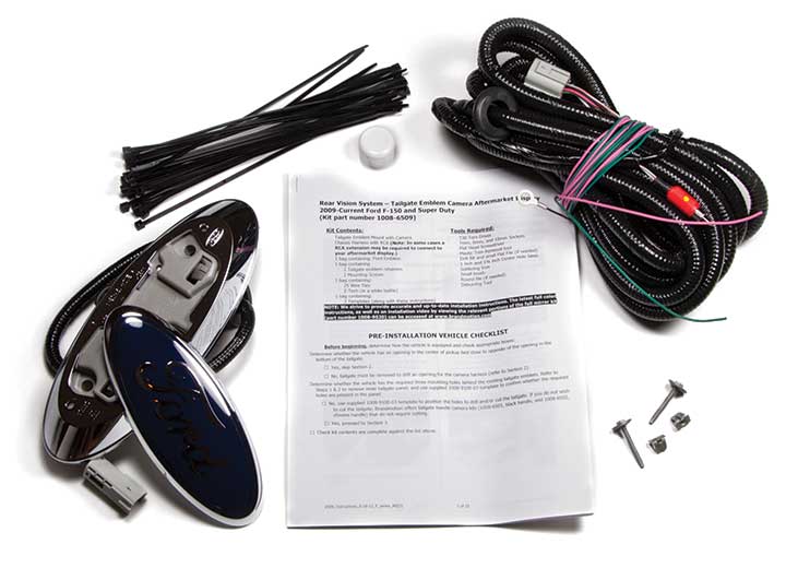 Brandmotion FORD OVAL EMBLEM OEM CAMERA WITH CHASSIS HARNESS