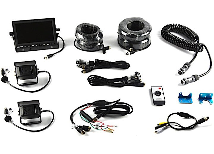 Brandmotion UNIVERSAL TRAILER DUAL REAR VISION SYSTEM WITH 7" MONITOR