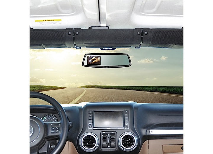 Brandmotion 07-C WRANGLER ADJUSTABLE BRACKET W/PARKLINE CAMERA & 3.5IN LCD MIRROR DISPLAY