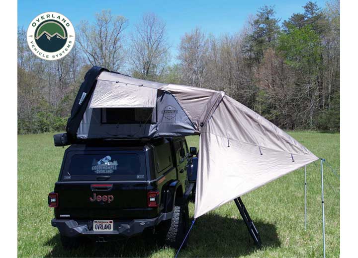 Overland Vehicle Systems / Up Down Air BUSHVELD AWNING FOR 4 PERSON ROOF TOP TENT