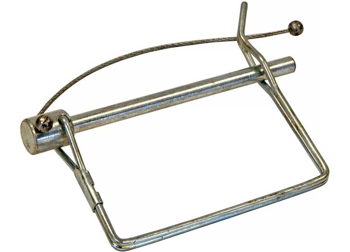 Buyers Products PIN,SAFETY, 1/4IN ZINC,PLATED W/LANYARD