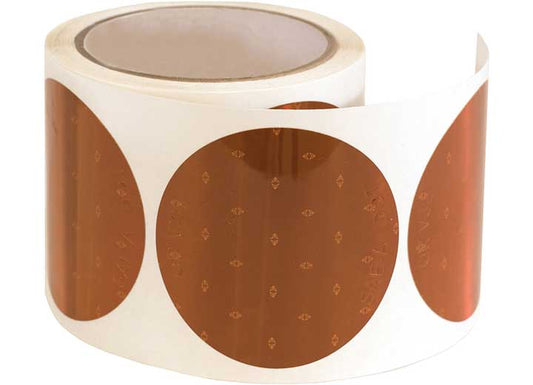 Buyers Products 3 INCH AMBER ROUND DOT STICK-ON REFLECTORS-100 PER ROLL