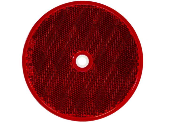 Buyers Products 3.1875 INCH RED ROUND DOT BOLT-ON REFLECTORS