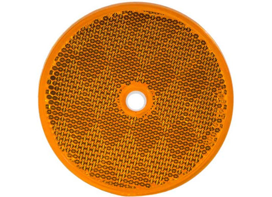 Buyers Products 3.1875 INCH AMBER ROUND DOT BOLT-ON REFLECTORS