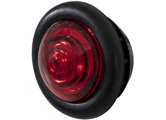 Buyers Products .75 INCH ROUND MARKER CLEARANCE LIGHTS-1 LED RED WITH STRIPPED LEADS
