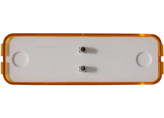 Buyers Products 3.75 INCH AMBER RECTANGULAR MARKER/CLEARANCE LIGHT WITH 2 LED