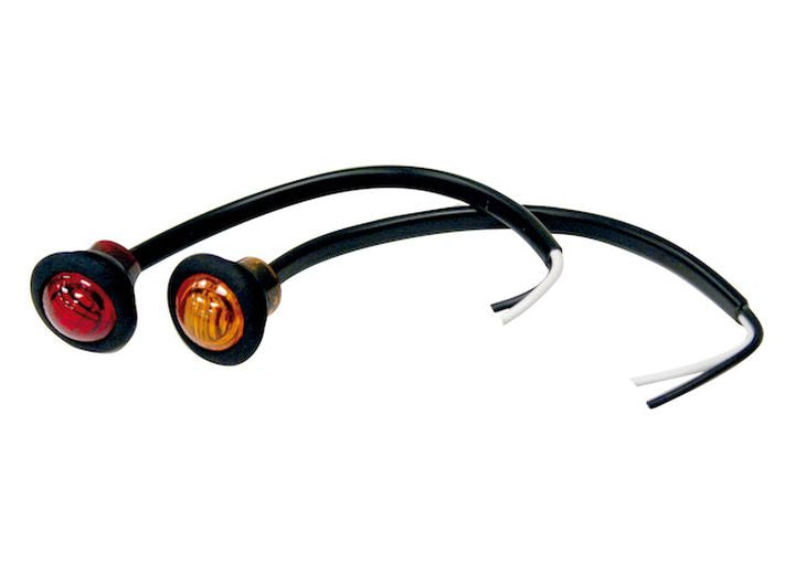 Buyers Products LIGHT,.75IN,RD,MARKER,3LED,AMBER,W/
