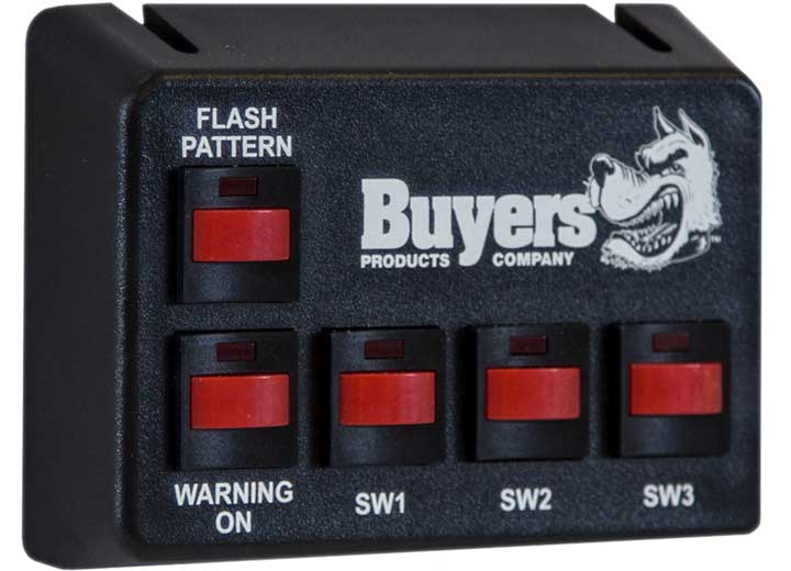 Buyers Products BLACK PRE-WIRED SWITCH PANEL 4-ON/OFF 1-MOMENTARY