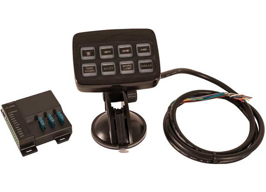 Buyers Products 8 FUNCTION PROGRAMMABLE PRE-WIRED SWITCH PANEL FOR LIGHTBAR OPERATION