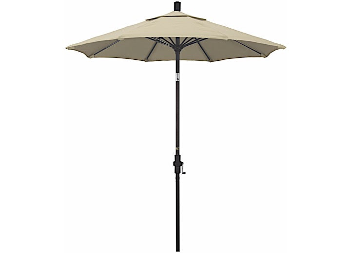 California Umbrella Sun Master Series 7.5 ft. Patio Umbrella - Antique Beige Sunbrella / Bronze