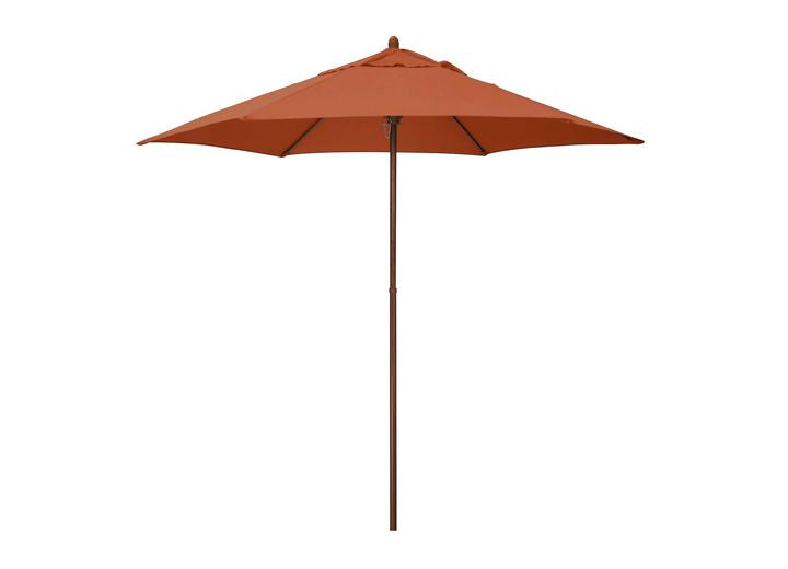 California Umbrella Astella Mow Series 9 ft. Economy Market Umbrella – Brick / Wood Grain