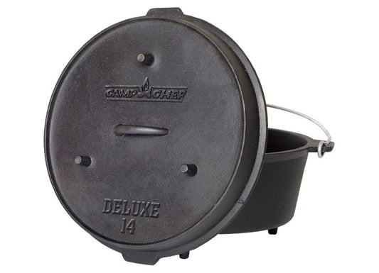 Camp Chef 14” Cast Iron Deluxe Dutch Oven